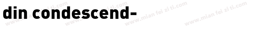 din condescend字体转换